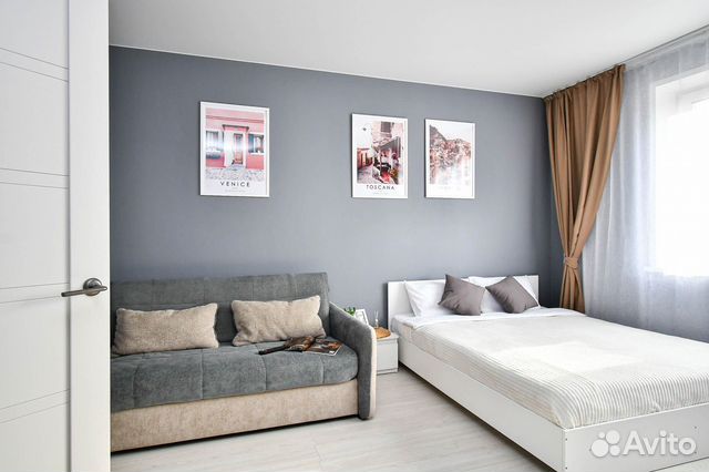 

1-к. квартира, 38 м², 2 кровати