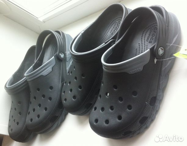 Сабо сандалии Crocs черно серые Duet max clog Сабо сандалии Crocs черно серые Duet max clog