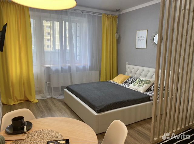 

Квартира-студия, 33 м², 2 кровати