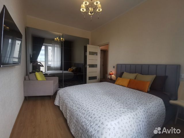 

1-к. квартира, 42 м², 3 кровати