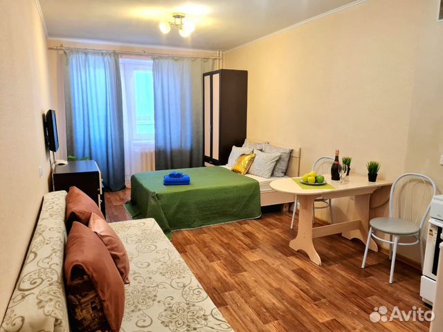 

Квартира-студия, 35 м², 2 кровати