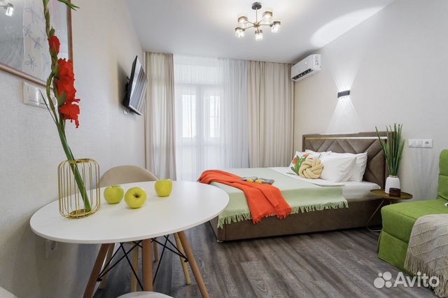 

Квартира-студия, 28 м², 2 кровати