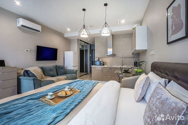 

Квартира-студия, 32 м², 2 кровати