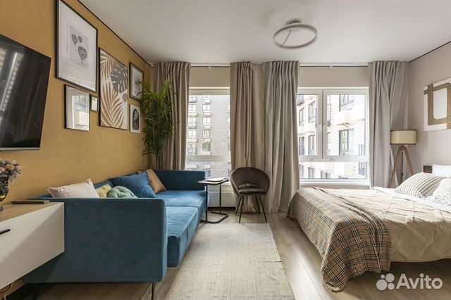 

Квартира-студия, 27,2 м², 2 кровати