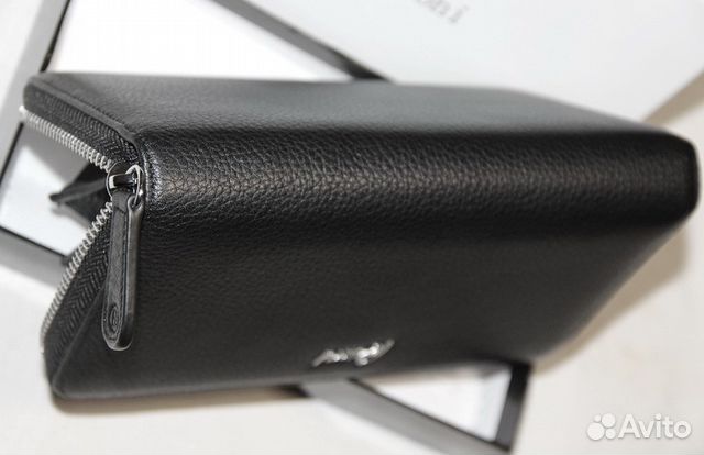 Мужской кожаный клатч портмоне Brioni black lux Мужской кожаный клатч портмоне Brioni black lux