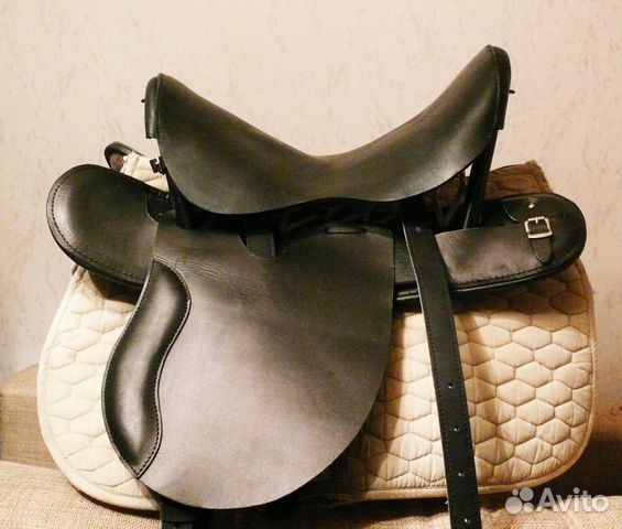 Седло из натуральной кожи новое