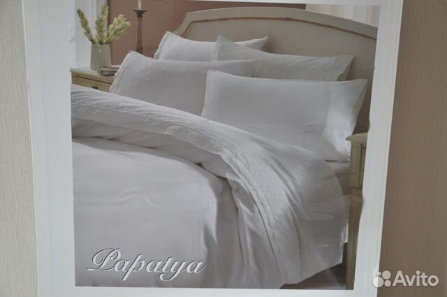 Cвадебное пастельное белье с кружевом Gelin home