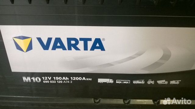 Аккумуляторы. Varta 190Ач 1200А M10 Аккумуляторы. Varta 190Ач 1200А M10