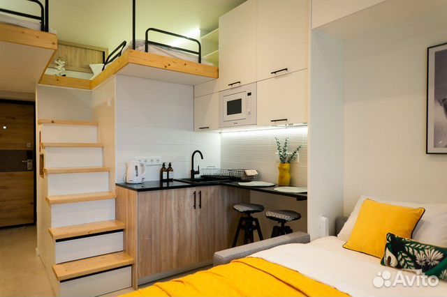 

Квартира-студия, 22 м², 3 кровати