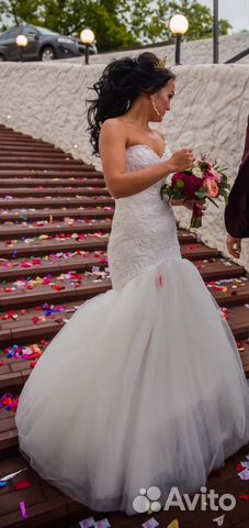 Свадебное платье, кринолин и фата