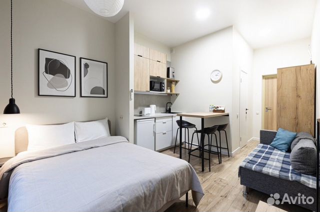 

Квартира-студия, 20 м², 2 кровати