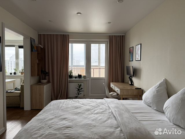 

1-к. квартира, 42 м², 2 кровати