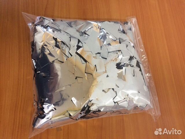 Конфетти металлизированное серебро