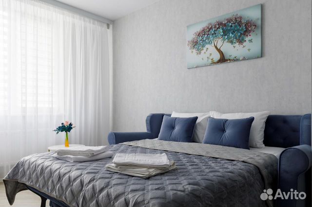 

1-к. квартира, 43 м², 2 кровати