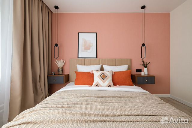 

2-к. квартира, 45 м², 2 кровати