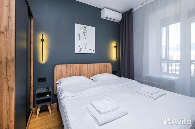 

1-к. квартира, 30 м², 2 кровати