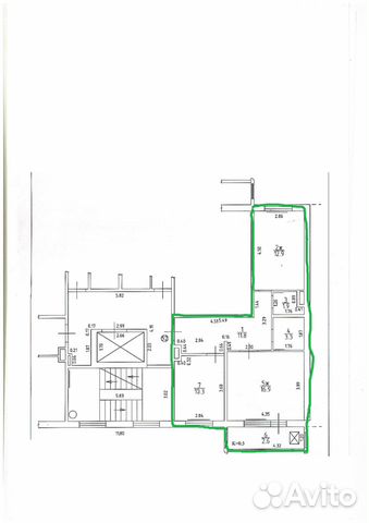 2-к квартира, 57.1 м², 7/8 эт.