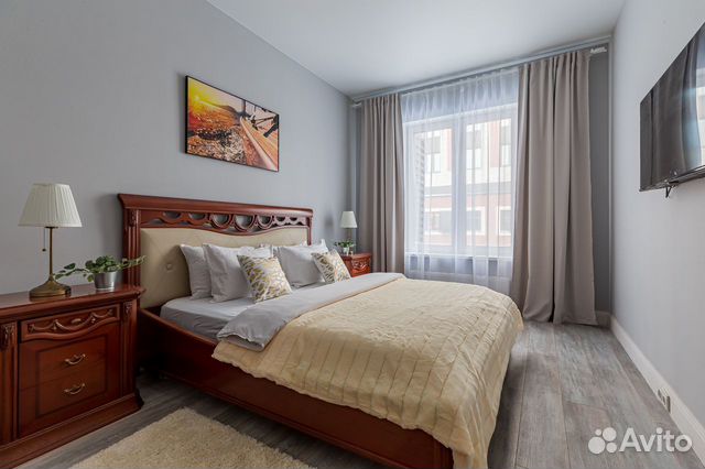 

1-к. квартира, 55 м², 2 кровати