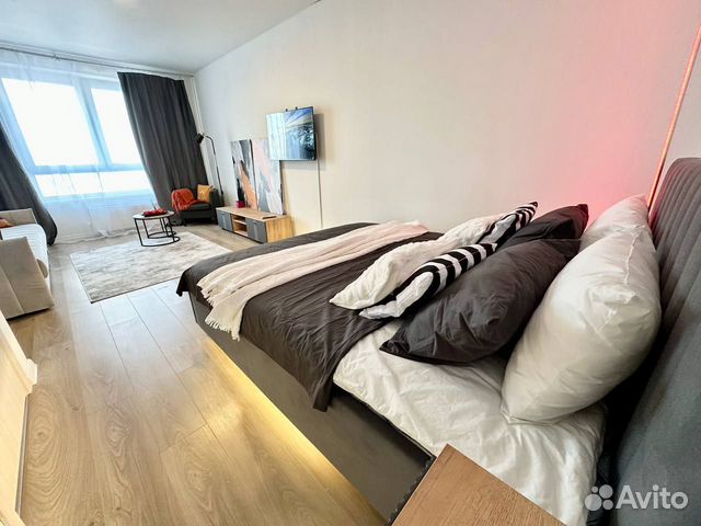 

1-к. квартира, 43,1 м², 2 кровати