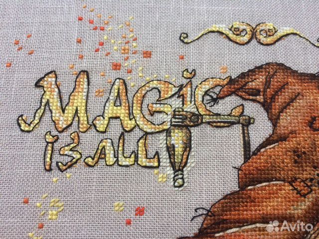 Картина вышитая крестом 