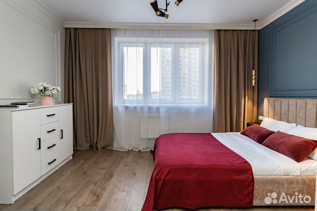 

1-к. квартира, 42 м², 2 кровати