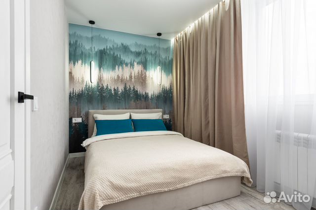 

1-к. квартира, 56 м², 2 кровати