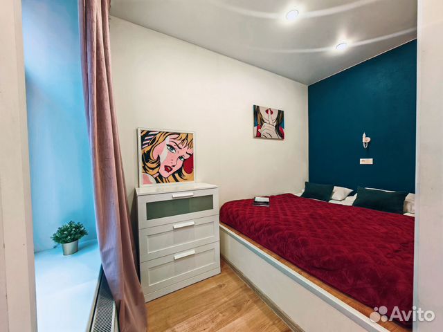

1-к. квартира, 27 м², 2 кровати