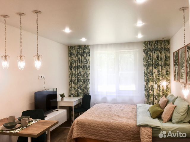 

Квартира-студия, 27 м², 2 кровати