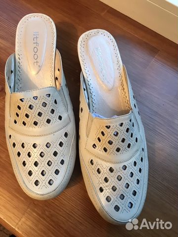 Туфли-шлепки кожан.40-41р,стелька26см