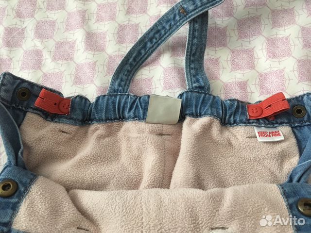 Утеплённый джинсовый комбинезон Zara Утеплённый джинсовый комбинезон Zara