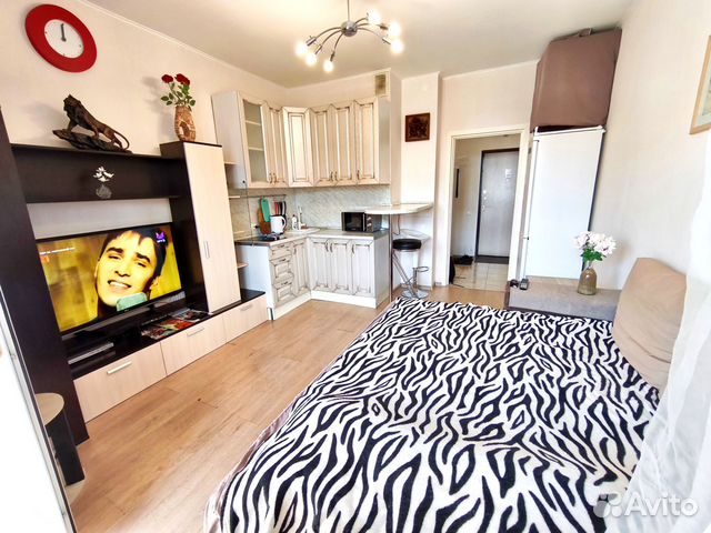 

Квартира-студия, 25 м², 2 кровати