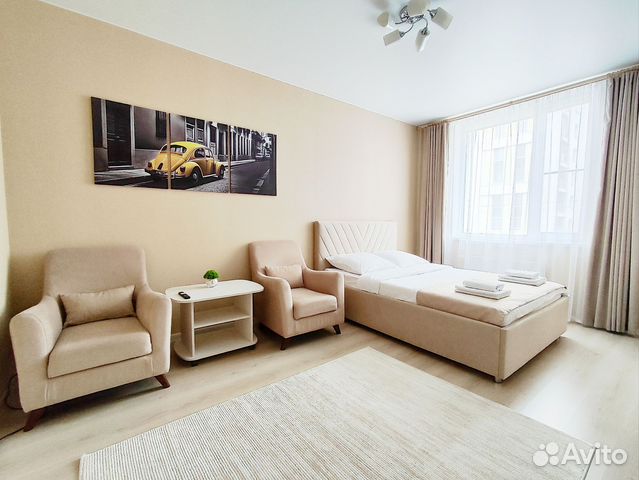 

Квартира-студия, 34 м², 1 кровать