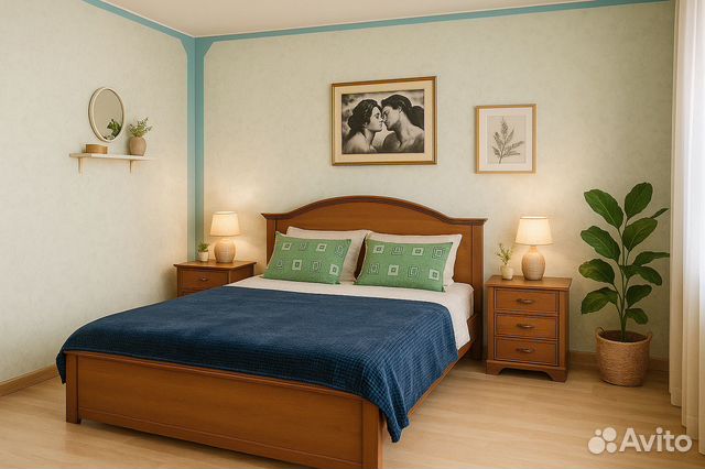

1-к. квартира, 40 м², 2 кровати