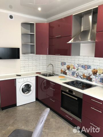 

1-к. квартира, 38 м², 2 кровати
