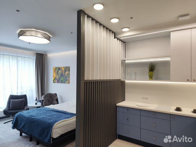 

Квартира-студия, 48,3 м², 1 кровать