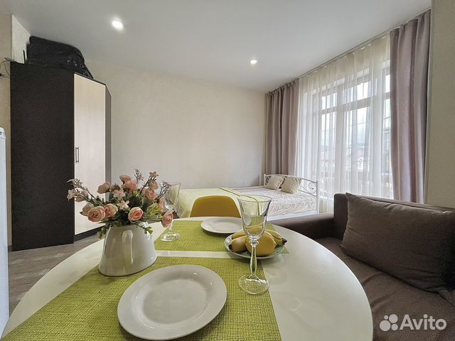 

Квартира-студия, 28 м², 2 кровати