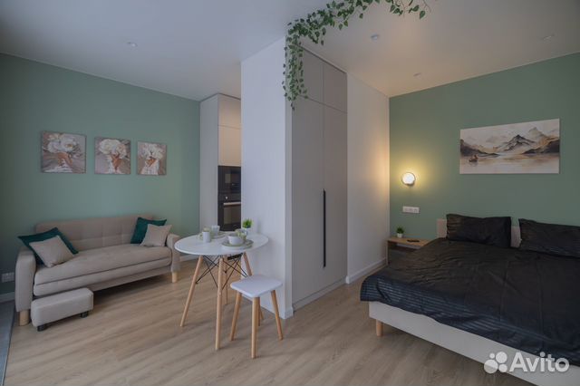 

Квартира-студия, 27 м², 1 кровать