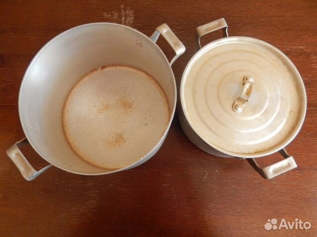 Алюминиевые кастрюли 2 штуки б/у