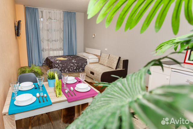 

Квартира-студия, 30 м², 2 кровати