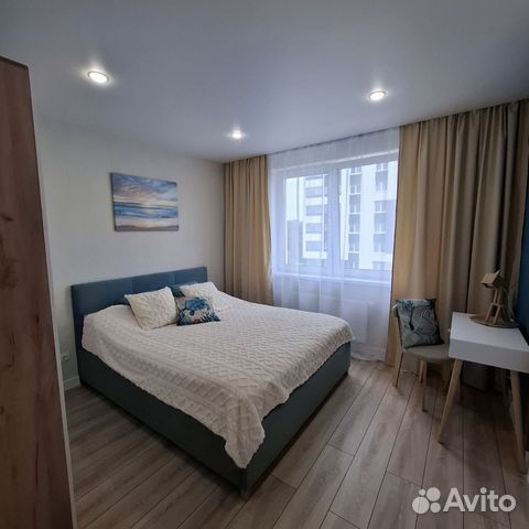 

1-к. квартира, 44 м², 2 кровати