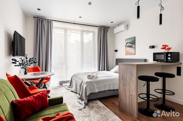 

Квартира-студия, 20 м², 2 кровати