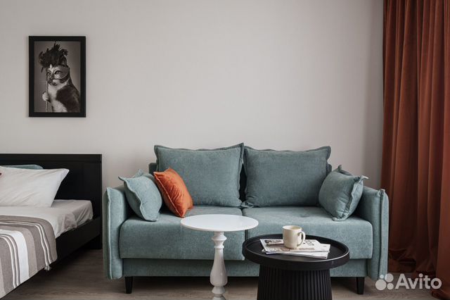 

1-к. квартира, 56 м², 2 кровати