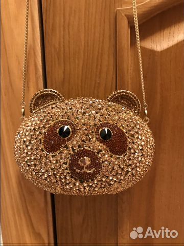 Сумка клатч со стразами Swarovski