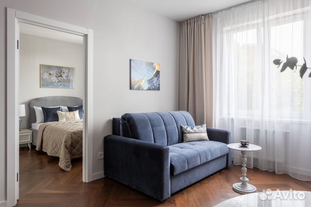 

1-к. квартира, 42 м², 2 кровати