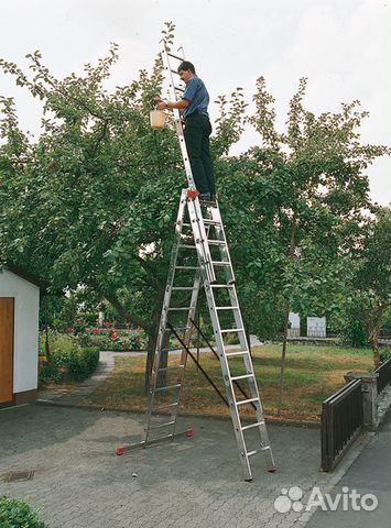 Аренда трехсекционной лестницы стремянки 3*11 6,8м