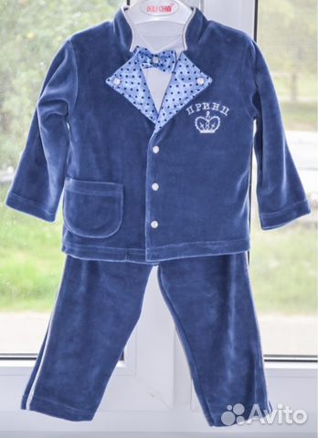 Новый велюровый комплект, р.80