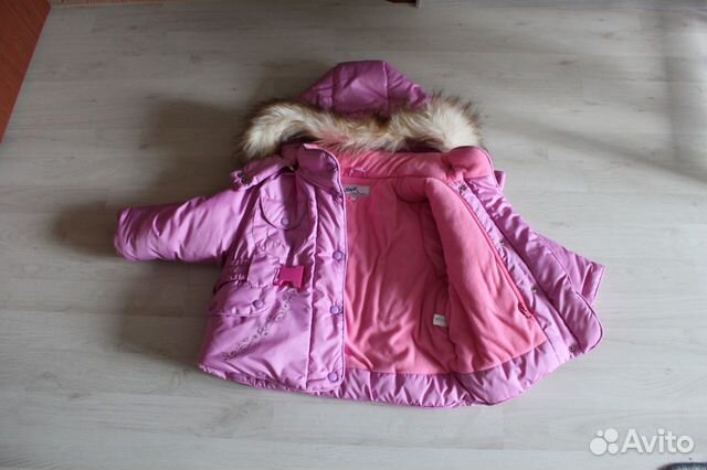 Зимний комплект, комбинезон размер 80-86