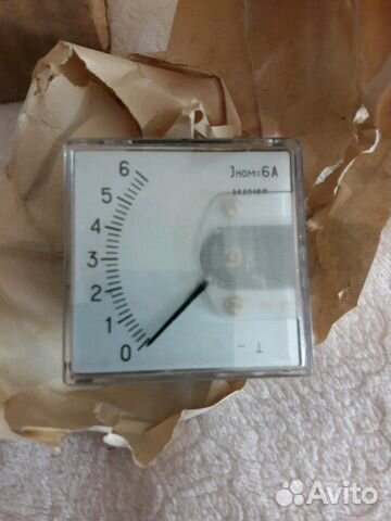 Встраиваемый амперметр 6А СССР
