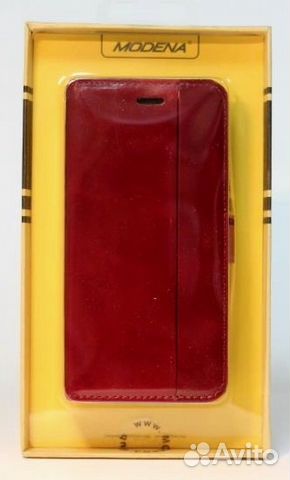 Чехол кожаный Modena задняя застежка iPhone 6