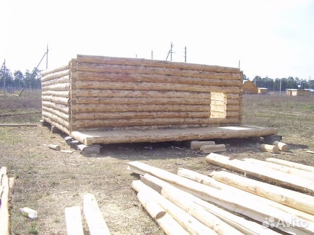 Сруб 6х8 с террасой и мансардой Сруб 6х8 с террасой и мансардой